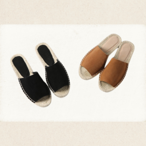 Espadrille femme compensée petit talon