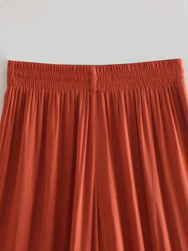 pantalon fluide terracotta