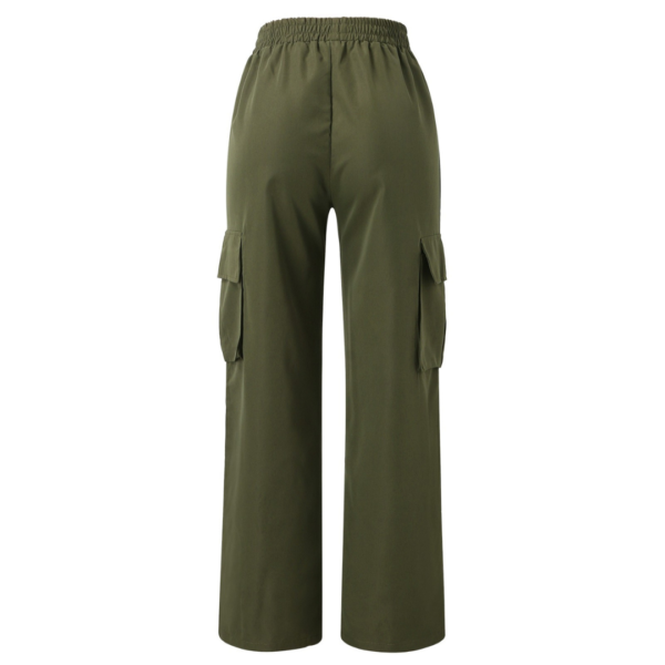 Pantalon kaki cargo femme