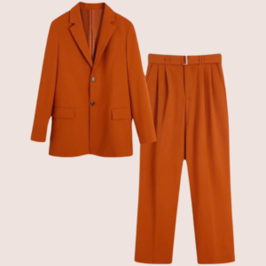 Ensemble tailleur femme terracotta - tailleur terracotta mariage