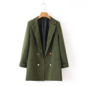 Blazer vert olive femme