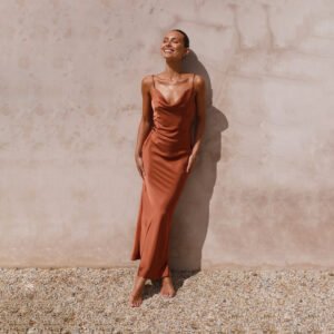 ROBE BUSTIER TERRACOTTA